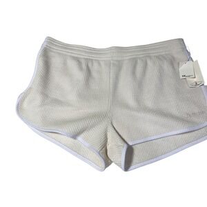 NWT Champion Retro Thermal Mesh Gym‎ Shorts Size XL Cream White Trim Outdoor